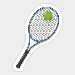 Tennis Racket and Ball Sticker